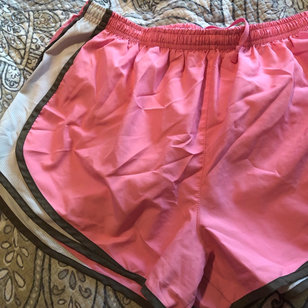 Pink & Grey NIKE Tempo Shorts Size Large